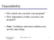 Dependability