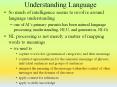 Understanding Language PowerPoint PPT Presentation