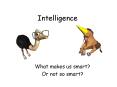 Intelligence PowerPoint PPT Presentation