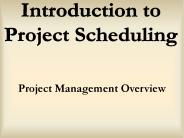 Project Management Overview