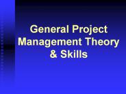 General Project Management Theory