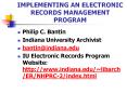 IMPLEMENTING AN ELECTRONIC RECORDS MANAGEMENT PROGRAM PowerPoint PPT Presentation