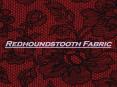 Redhoundstooth Fabric