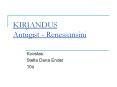 KIRJANDUS Antiigist - Renessansini PowerPoint PPT Presentation