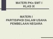 MATERI PKn SMT I KLAS IX
