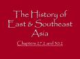 The History of East PowerPoint PPT Presentation