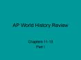 AP World History Review PowerPoint PPT Presentation