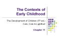 The Contexts of Early Childhood PowerPoint PPT Presentation