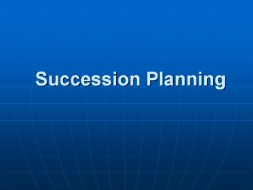 Succession Planning