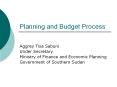 Planning and Budget Process PowerPoint PPT Presentation