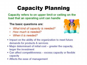 Capacity Planning