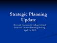 Strategic Planning Update Riverside Community College PowerPoint PPT Presentation