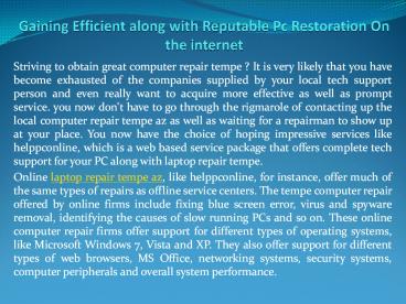 computer repair tempe