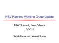M&V Planning Working Group Update PowerPoint PPT Presentation