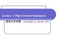 Lecture 7. Plant Growth Substances PowerPoint PPT Presentation