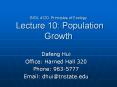 BIOL 4120: Principles of Ecology Lecture 10: Population Growth PowerPoint PPT Presentation