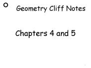 Geometry Cliff Notes