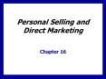 Personal Selling and Direct Marketing PowerPoint PPT Presentation
