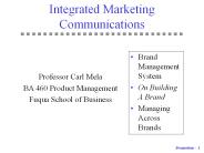 Integrated Marketing Communications