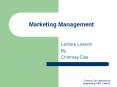 Marketing Management PowerPoint PPT Presentation