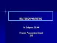 RELATIONSHIP MARKETING PowerPoint PPT Presentation