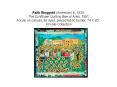 Faith Ringgold (American) b. 1930, The Sunflower Quilting Bee at Arles, 1991 Acrylic on canvas, tie dyed, pieced fabric border, 74 X 80, Private Collection PowerPoint PPT Presentation