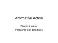 Affirmative Action PowerPoint PPT Presentation