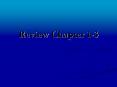 Review Chapter 1-3 PowerPoint PPT Presentation