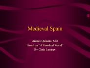 Medieval Spain