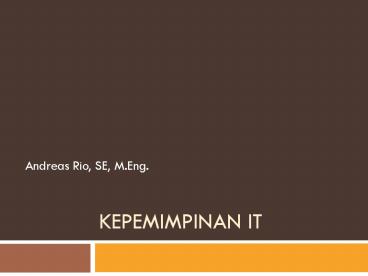 Kepemimpinan IT
