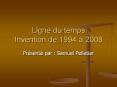 Ligne du temps Invention de 1994 а 2008 PowerPoint PPT Presentation