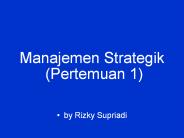 Manajemen Strategik
