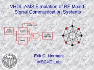 VHDL-AMS Simulation of RF Mixed-Signal Communication Systems
