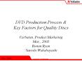 DVD Production Process & Key Factors for Quality Discs PowerPoint PPT Presentation