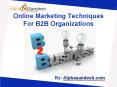 Online Marketing Techniques For B2B Organizations PowerPoint PPT Presentation