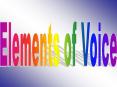 Elements of Voice PowerPoint PPT Presentation
