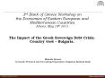 3rd Bank of Greece Workshop on the Economies of Eastern European and Mediterranean Countries Athens, May 18th 2012  The Impact of the Greek Sovereign Debt Crisis. Country view  PowerPoint PPT Presentation
