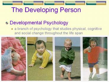 The Developing Person