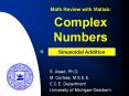 Complex Numbers PowerPoint PPT Presentation