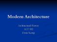 Modern Architecture PowerPoint PPT Presentation