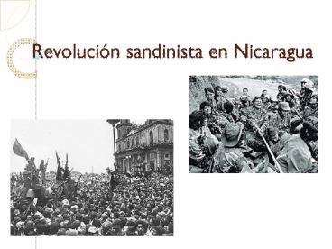 Revoluciуn sandinista en Nicaragua