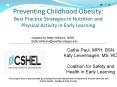 Preventing Childhood Obesity: Best Practice Strategies in Nutrition and Physical Activity in Early Learning PowerPoint PPT Presentation