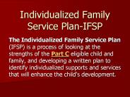 Individualized Family Service Plan-IFSP