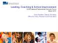 Leading, Coaching & School Improvement PowerPoint PPT Presentation
