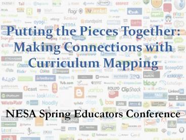 Putting the Pieces Together: Making Connections with Curriculum Mapping