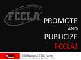 Promote and Publicize FCCLA! PowerPoint PPT Presentation