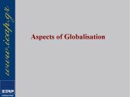 Aspects of Globalisation