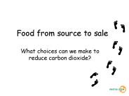 Food from source to sale