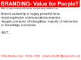 BRANDING- Value for People? PowerPoint PPT Presentation