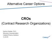 Alternative Career Options